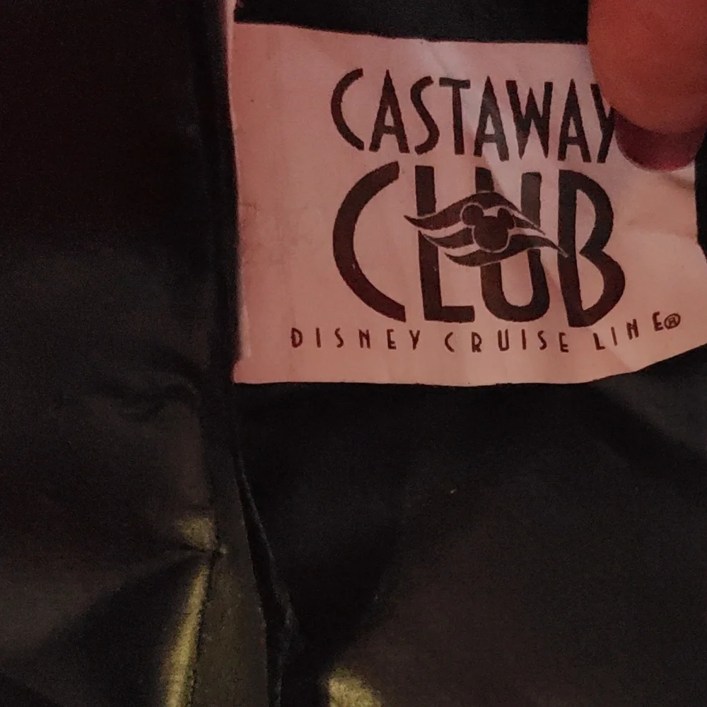 Disney Cruise Line Castaway Club Beach Shoulder Bag Travel Tote Red Black Unisex